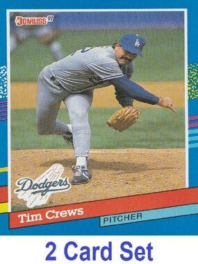 Tim Crews Baseball Card Collection